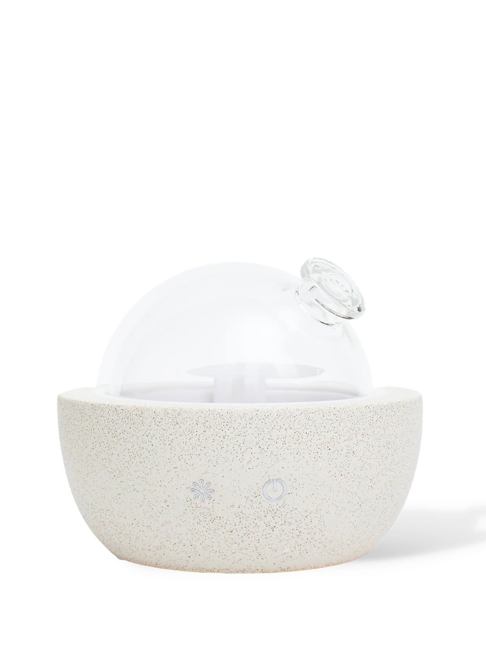 Glass & Concrete Essential Oil Diffuser in Speckled Cream ROWE CASA NWT